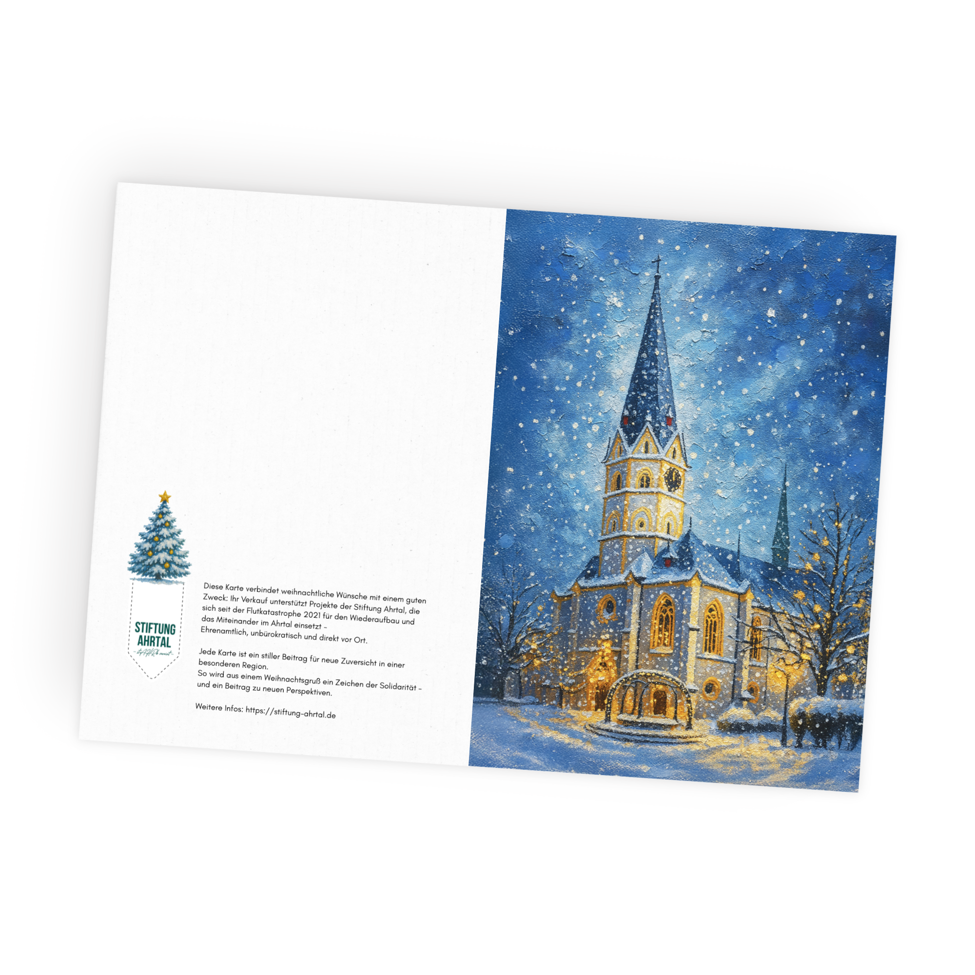 Klappgrußkarte Winter St. Laurentius – Bild 2
