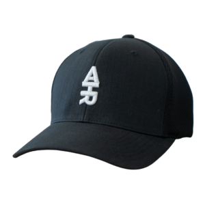 Schwarze Mesh-Baseballcap mit 3D-Stick "AHR"